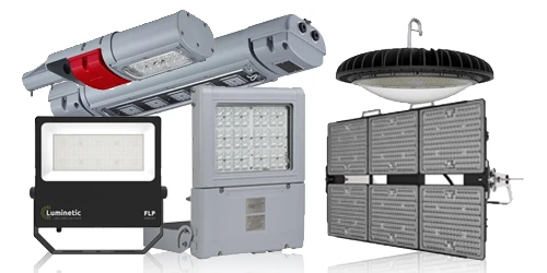 Industrial LED light fittings