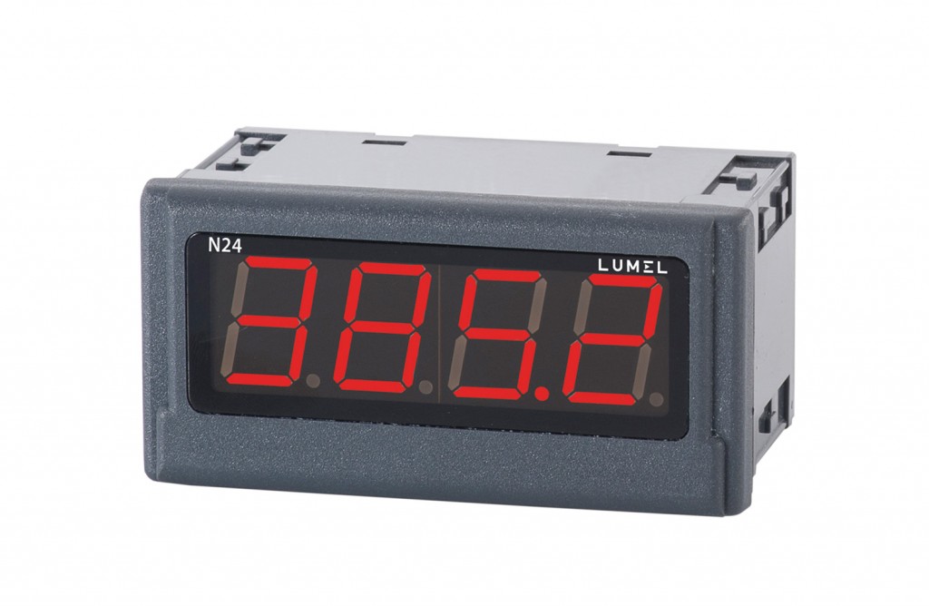 Lumel Digital Ammeter Panel Mount 0-5A Input 20-40VAC/DC Supply