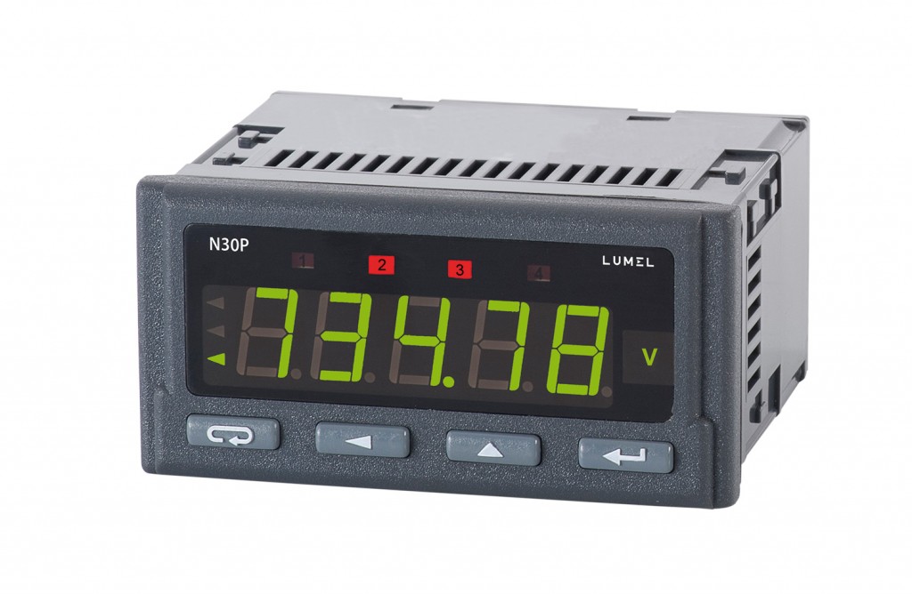 Lumel Panel Mount Single Phase Power Monitor with 4 Relay & 1 Analogue Output + RS485