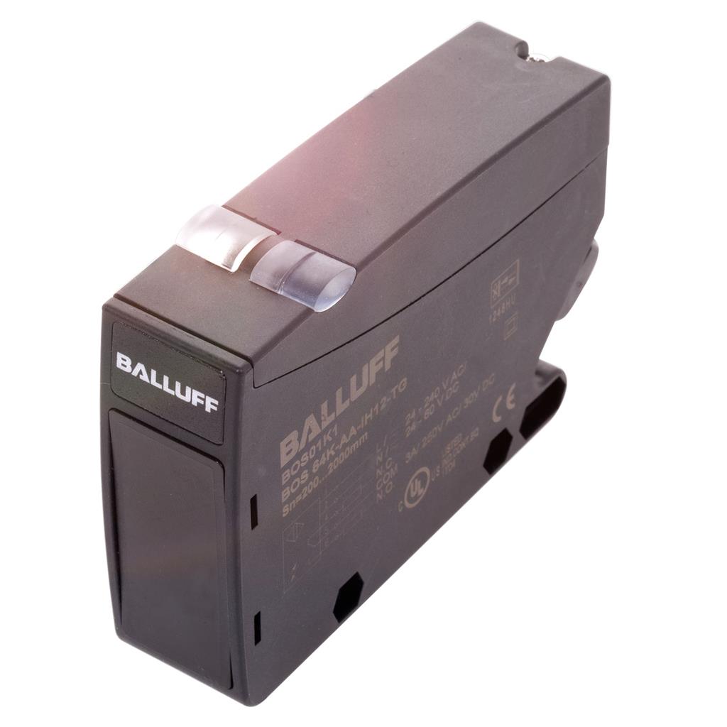 Balluff BOS01K1 Background Suppression Photoelectric Sensor, Block, 200-2000mm Range