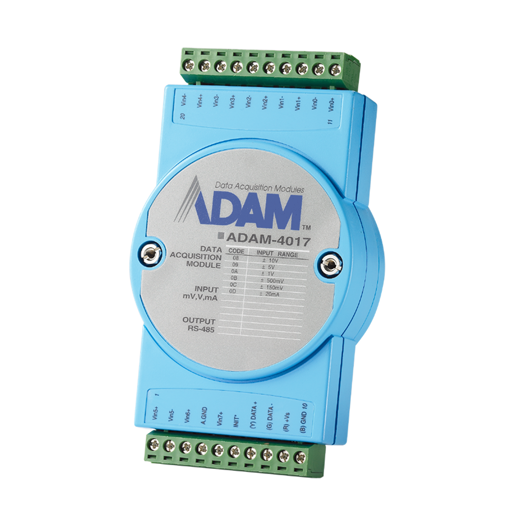 Advantech ADAM-4017 - 8xAI RS-485 Remote I/O Module