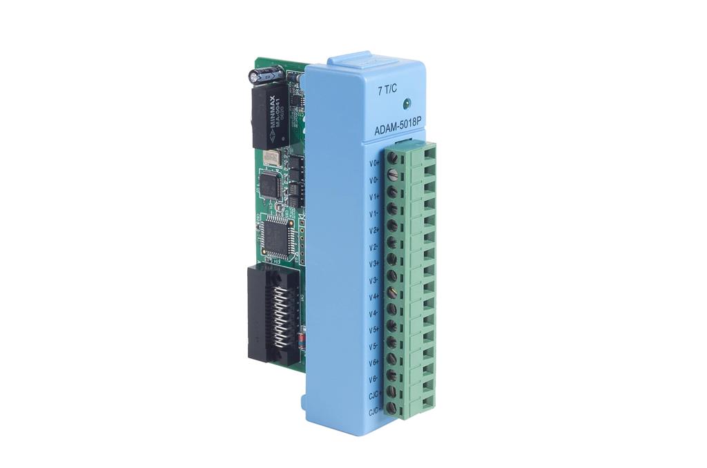 Advantech ADAM-5018P - 7 Channel Thermocouple Input Module with Independent Input Ranges for ADAM-5000