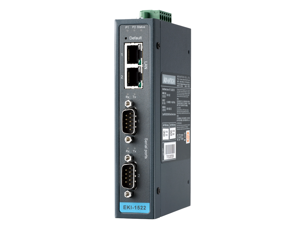Advantech EKI-1522 - 2-Port RS-232/422/485 Serial Device Server