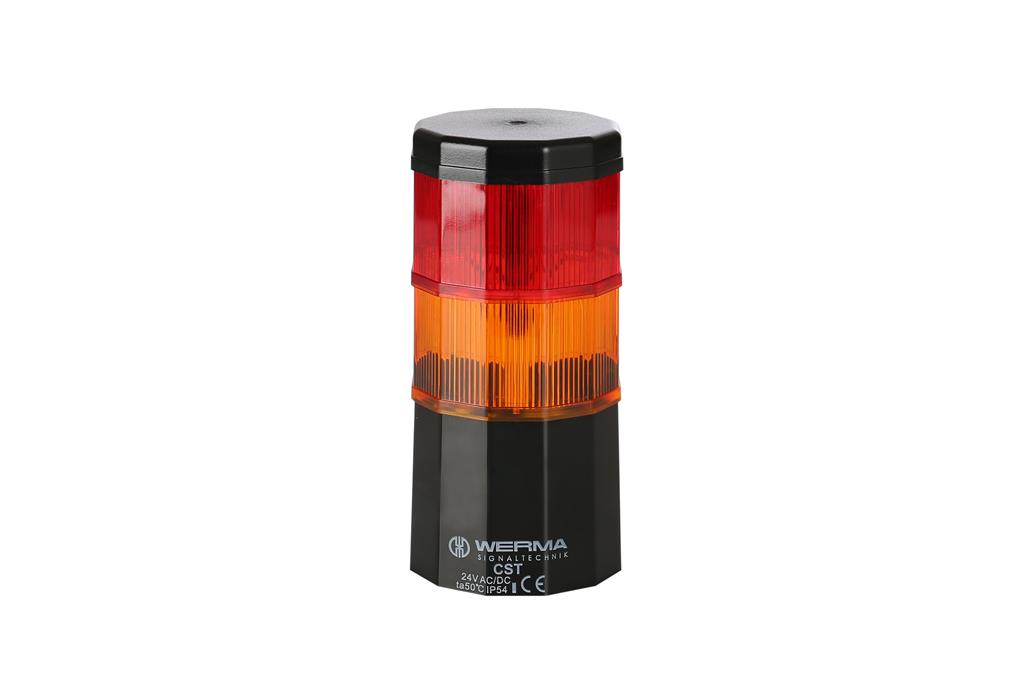 Werma 696.029.75 - Signal Tower, Permanent, Yellow/Red, 24V