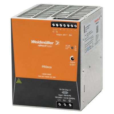 Weidmuller 1469510000 - PROeco 480W 24V 20A Power Supply