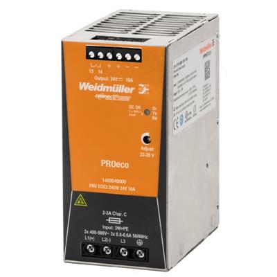 Weidmuller PRO ECO3, DIN Rail Power Supply, 240W, 24V, 10A