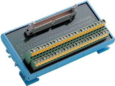Advantech ADAM-3950 - 50 Pin Flat Cable Terminal Board DIN Rail Mount