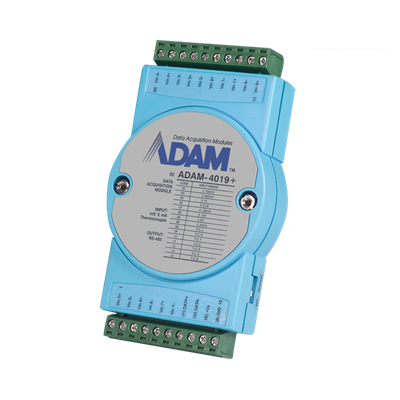 Advantech ADAM-4019+ - 8xUniversal Analgoue RS-485 Remote I/O Module with Modbus