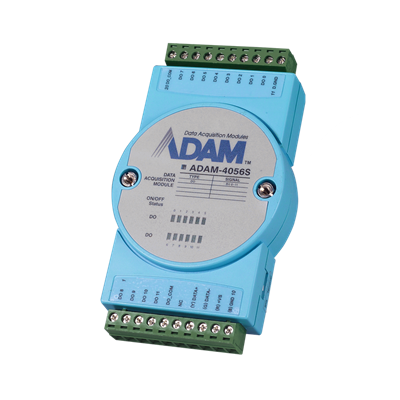 Advantech ADAM-4056S - 12xDO (Sink) RS-485 Remote I/O Module with Modbus