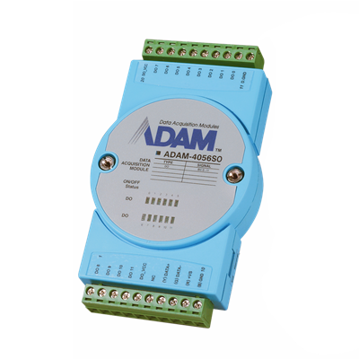 Advantech ADAM-4056SO - 12xDO (Source) RS-485 Remote I/O Module with Modbus