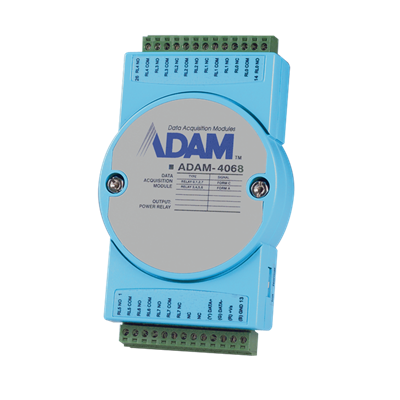 Advantech ADAM-4068 - 8xRelay RS-485 Remote I/O Module with Modbus