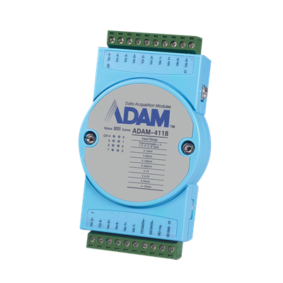 Advantech ADAM-4118 - 8xThermocouple RS-485 Remote I/O Module with USB & RFID