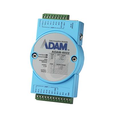 Advantech ADAM-6022 - 6xAI/2xAO/2xDI/2xDO Ethernet PID Module