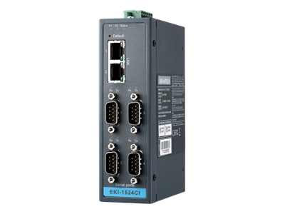 Advantech EKI-1524CI - 4-Port RS-422/485 Serial Device Server - Isolation, Wide Temp