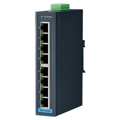 Advantech EKI-2528 - 8 10/100Mbps Unmanaged Ethernet Switch