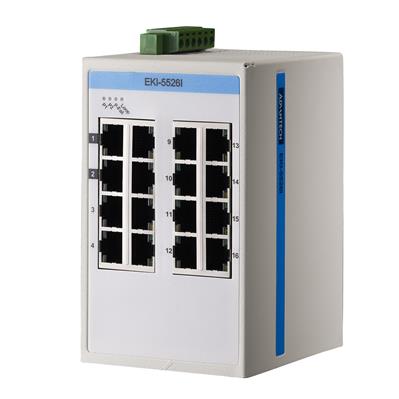 Advantech EKI-5526I - 16 10/100Mbps Unmanaged Ethernet Switch, ATEX/C1D2 - Wide Temp