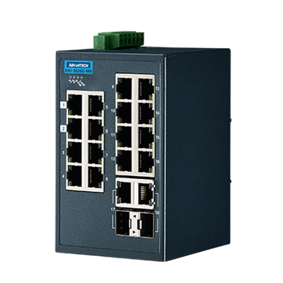 Advantech EKI-5626C-MB - 16+2G Port Lite Managed Ethernet Switch supPort Modbus/TCP