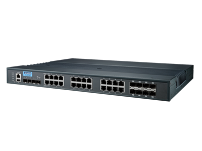 Advantech EKI-9728G-4X8CI - 28 Port 19" L3 Gigabit Managed Ethernet Switch with 4-10G Port - Wide Temp