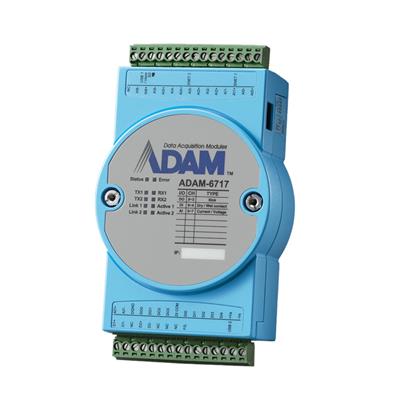 Advantech ADAM-6717, 8 Channel Intelligent I/O Gateway w/ Node-RED