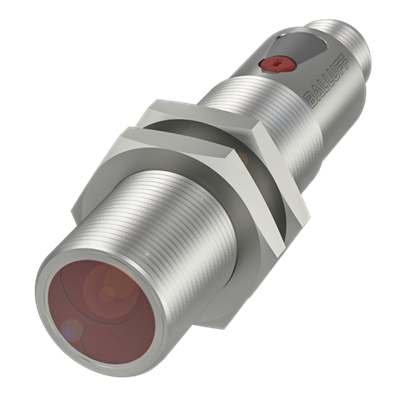 Balluff BOS019T Background Suppression Photoelectric Sensor, Cylinder, 30-300mm