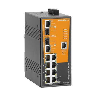 Weidmuller 2740420000 - IE-SW-AL10M-8TX-2GC Managed Ethernet Switch