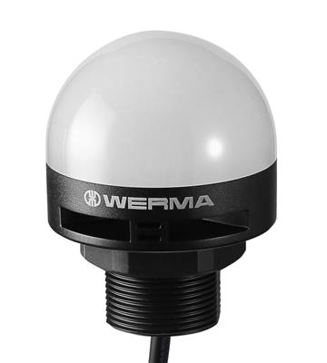 Werma 240.140.50 - RGB LED Buzzer Beacon, M12 Connect, 10-30VDC