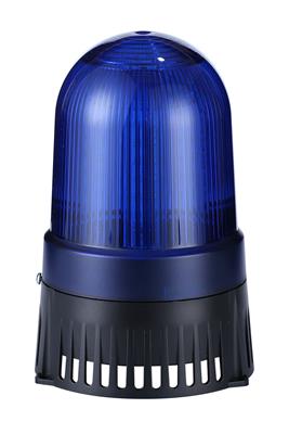 Werma 409.530.68 - Rotating LED Beacon/Sounder, Blue, 220VAC